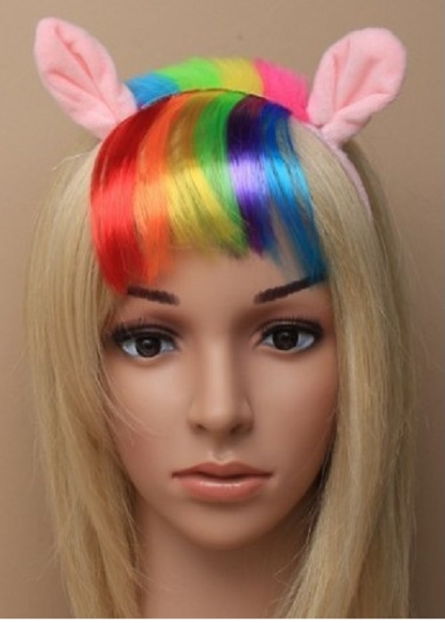 Pony regnbue hårbøjle og hale